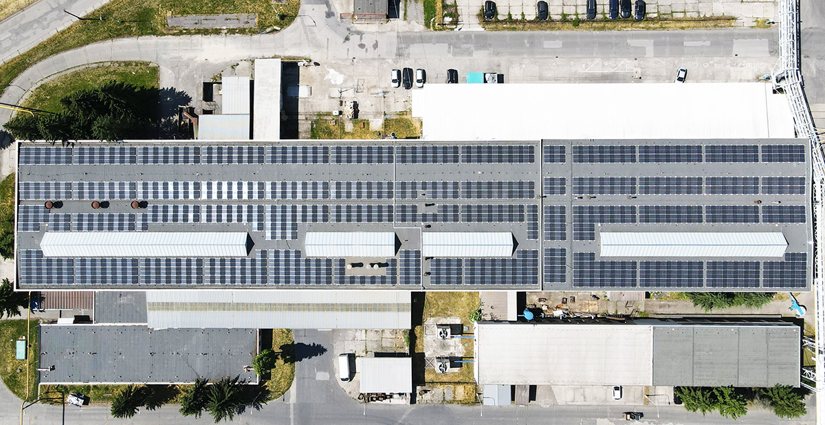 Strešná fotovoltická inštalácia LZE FINALCAST, Green Energy slovakia